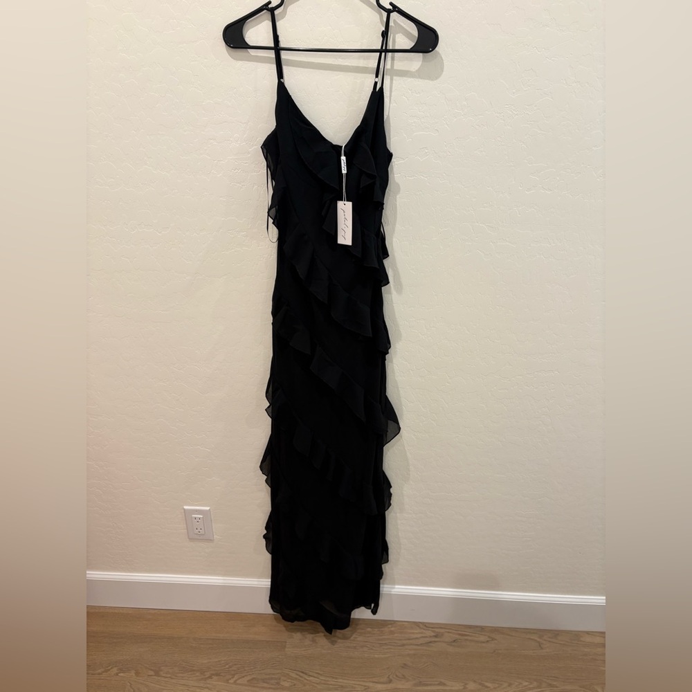 Petal & Pup Ciao Ruffle Chiffon Gown - Picture 6 of 7
